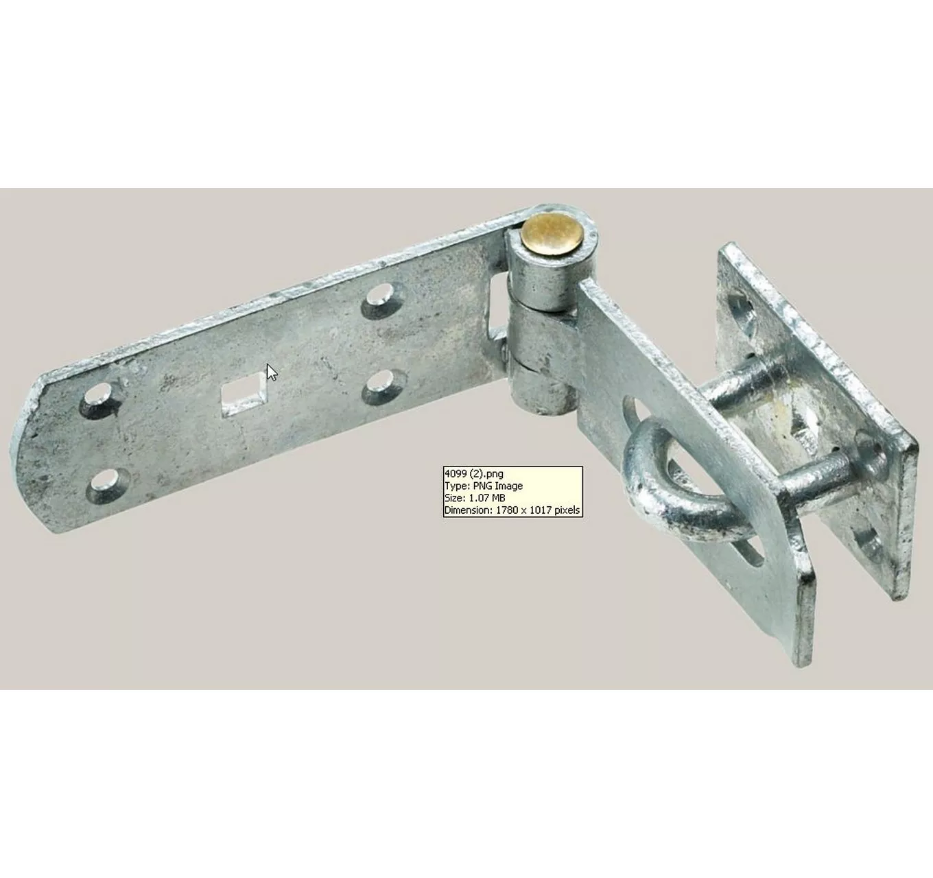 Heavy Hasp & Staple Galv. 8"