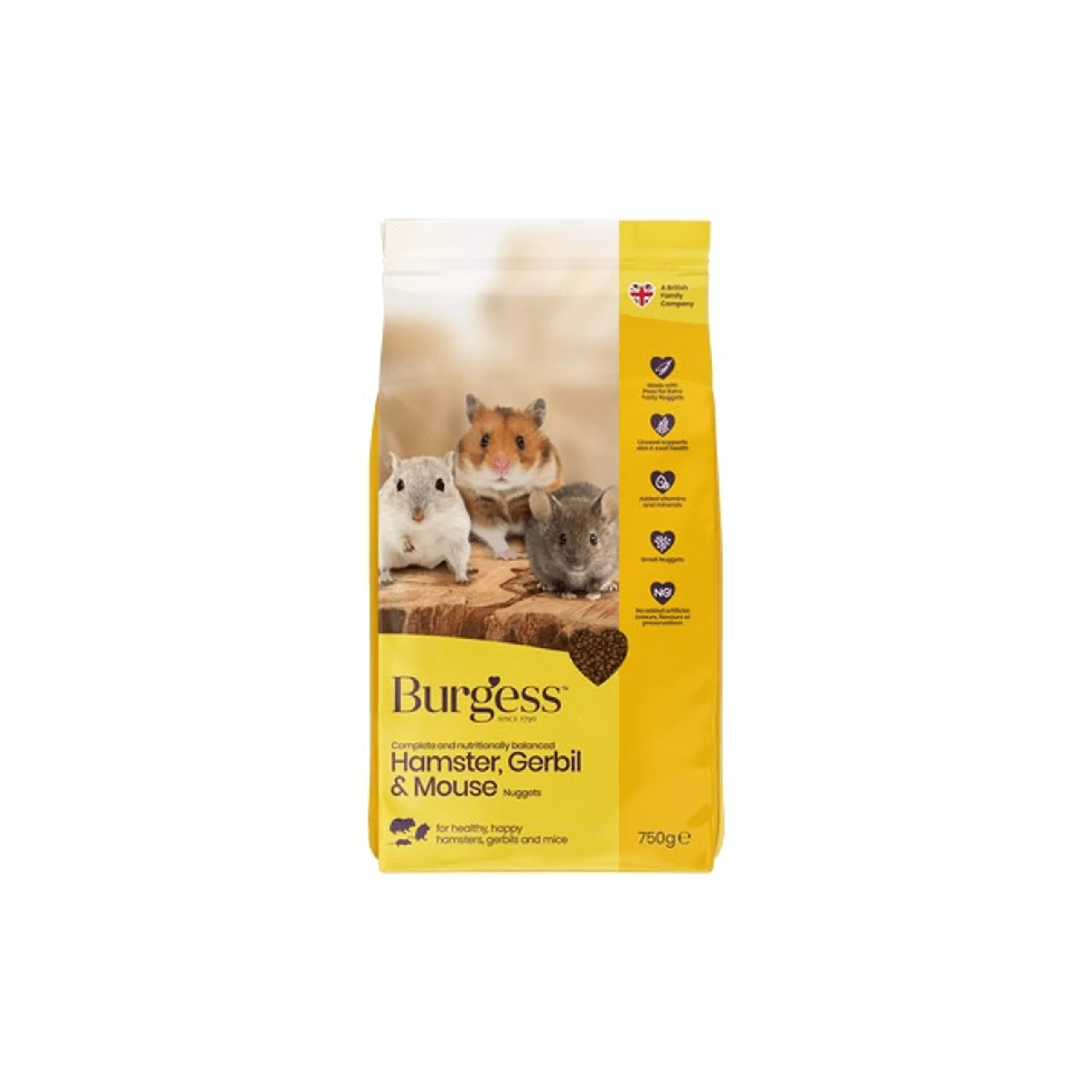 Burgess Hamster & Gerbil 750g