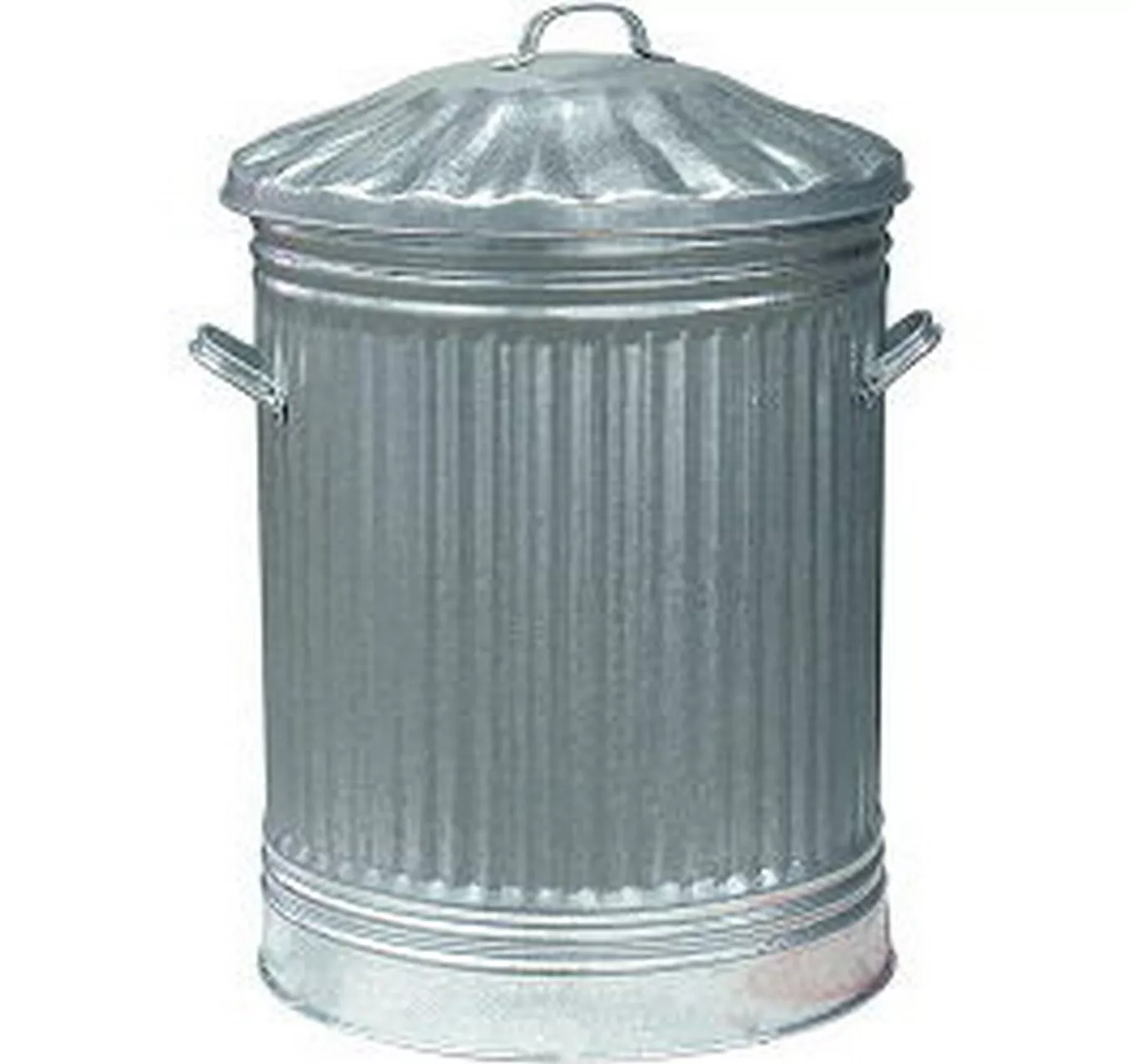 Dustbin Galvanised & Lid 80L