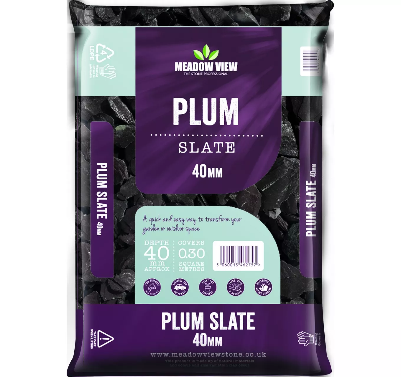 Plum Slate 40mm 20kg