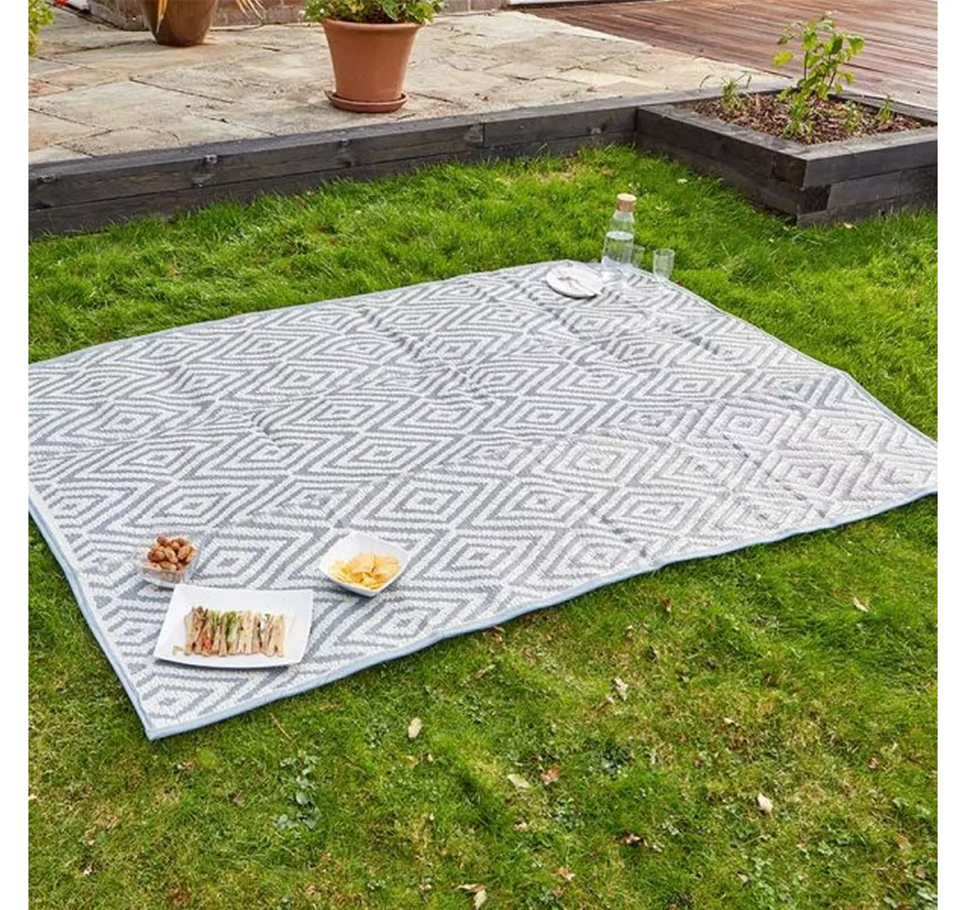 Alfresco Picnic Rug Adana Grey