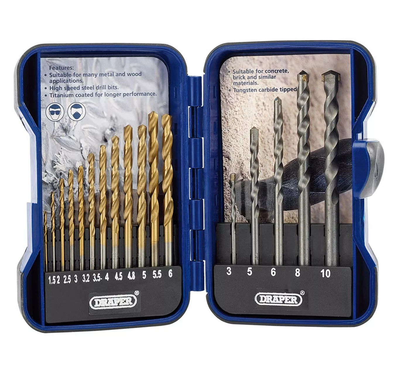 HSS & Masonry Drill Bit Set