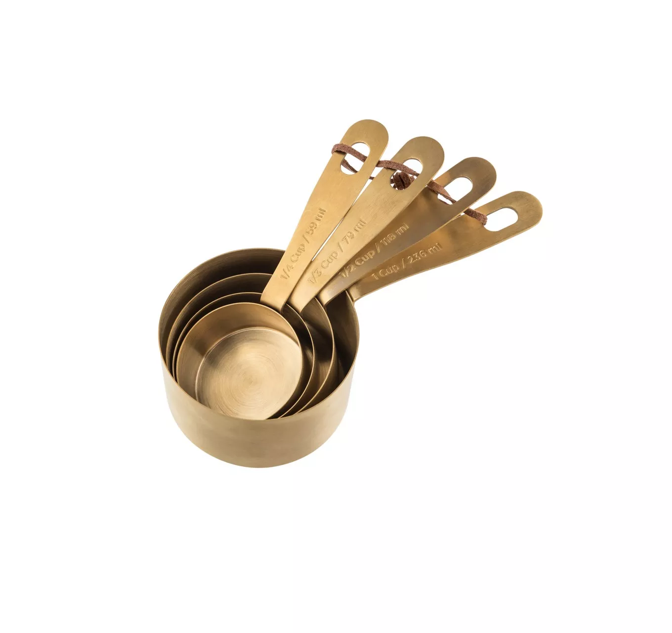 Brass Measuring Cup Set