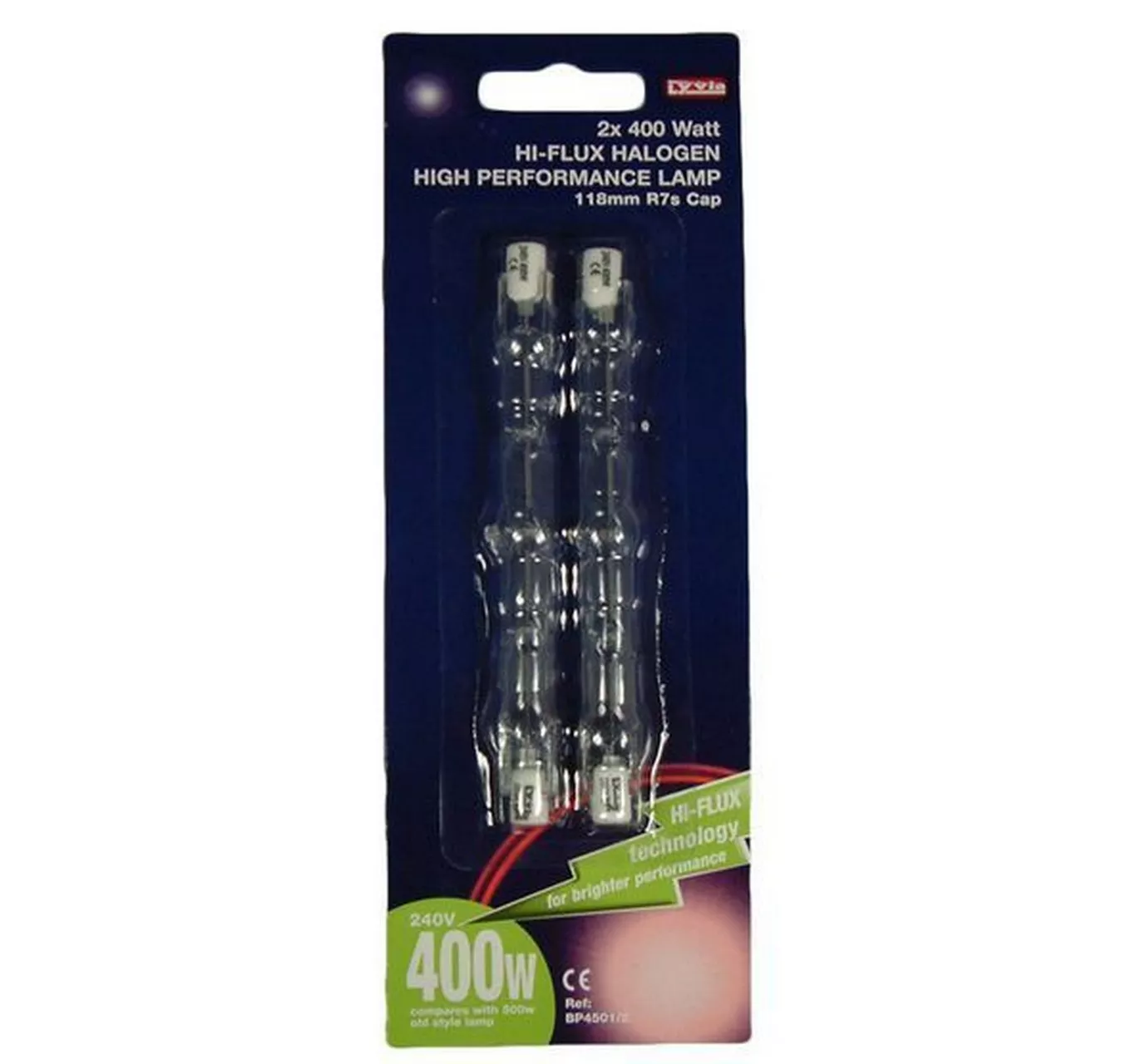 400w 117mm Halogen Tube 2pk