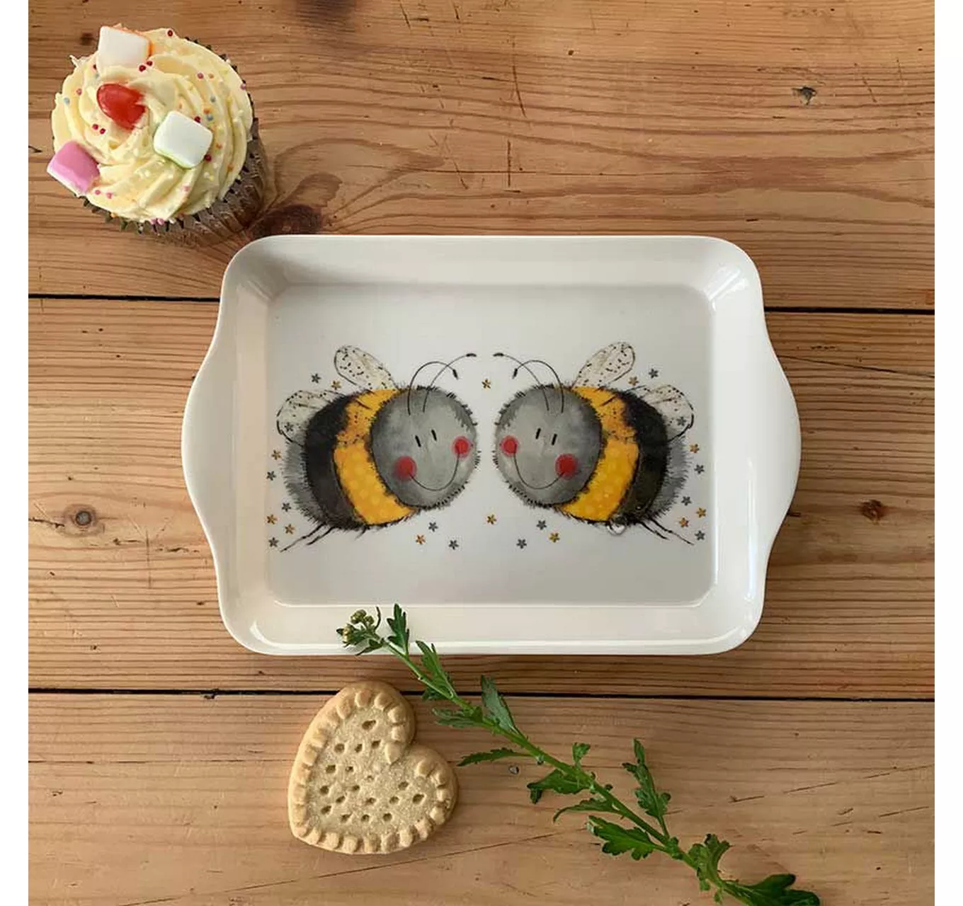 Bee Melamine Tray (S)