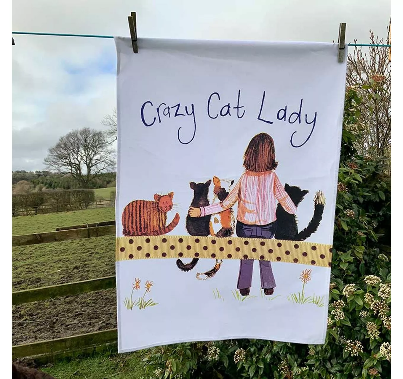 Crazy Cat Lady Tea Towel