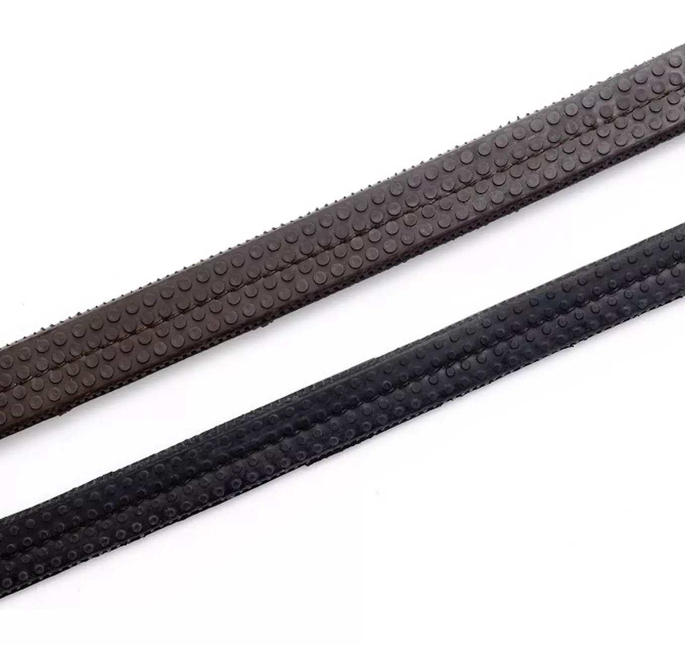 Rubber Grip Reins Brown 1/2"