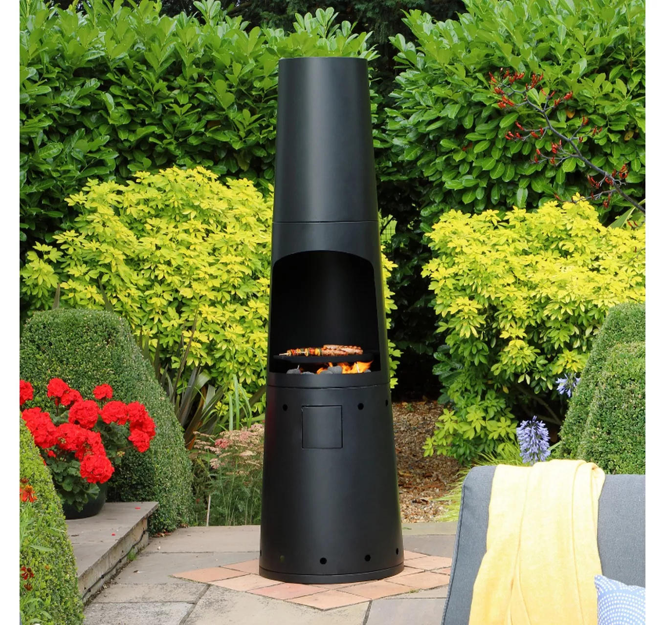 PRIMO Gas Chiminea + Griddle