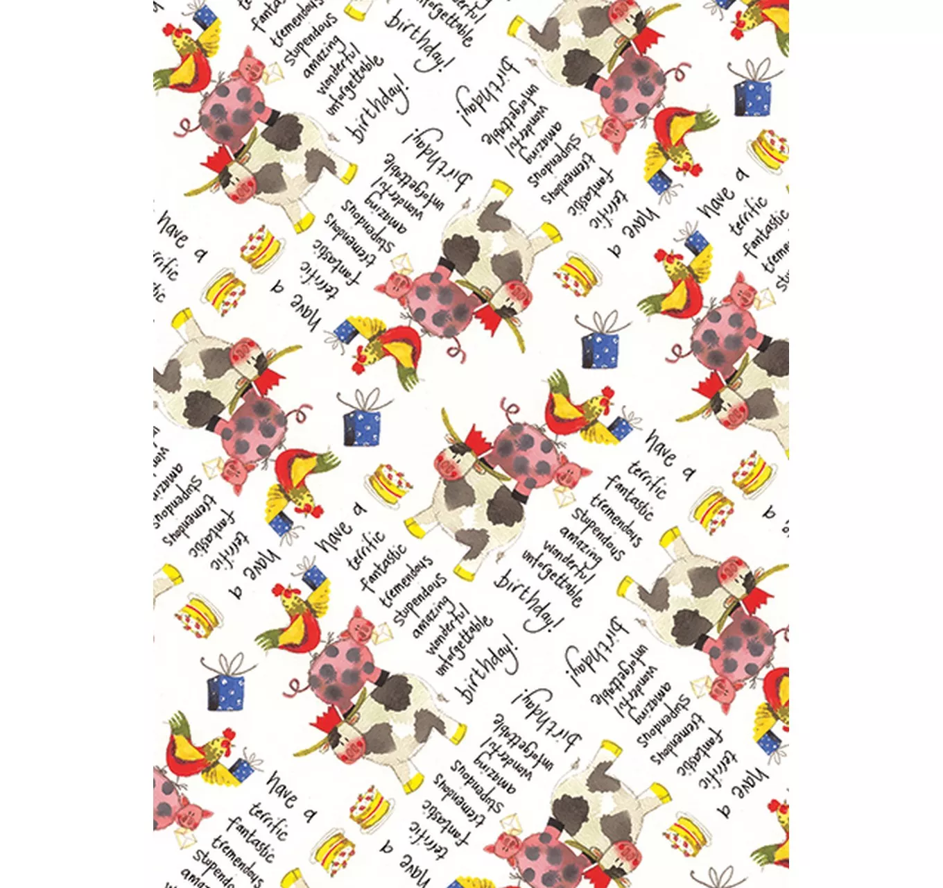 Farmyard Birthday Bagged Gift Wrap