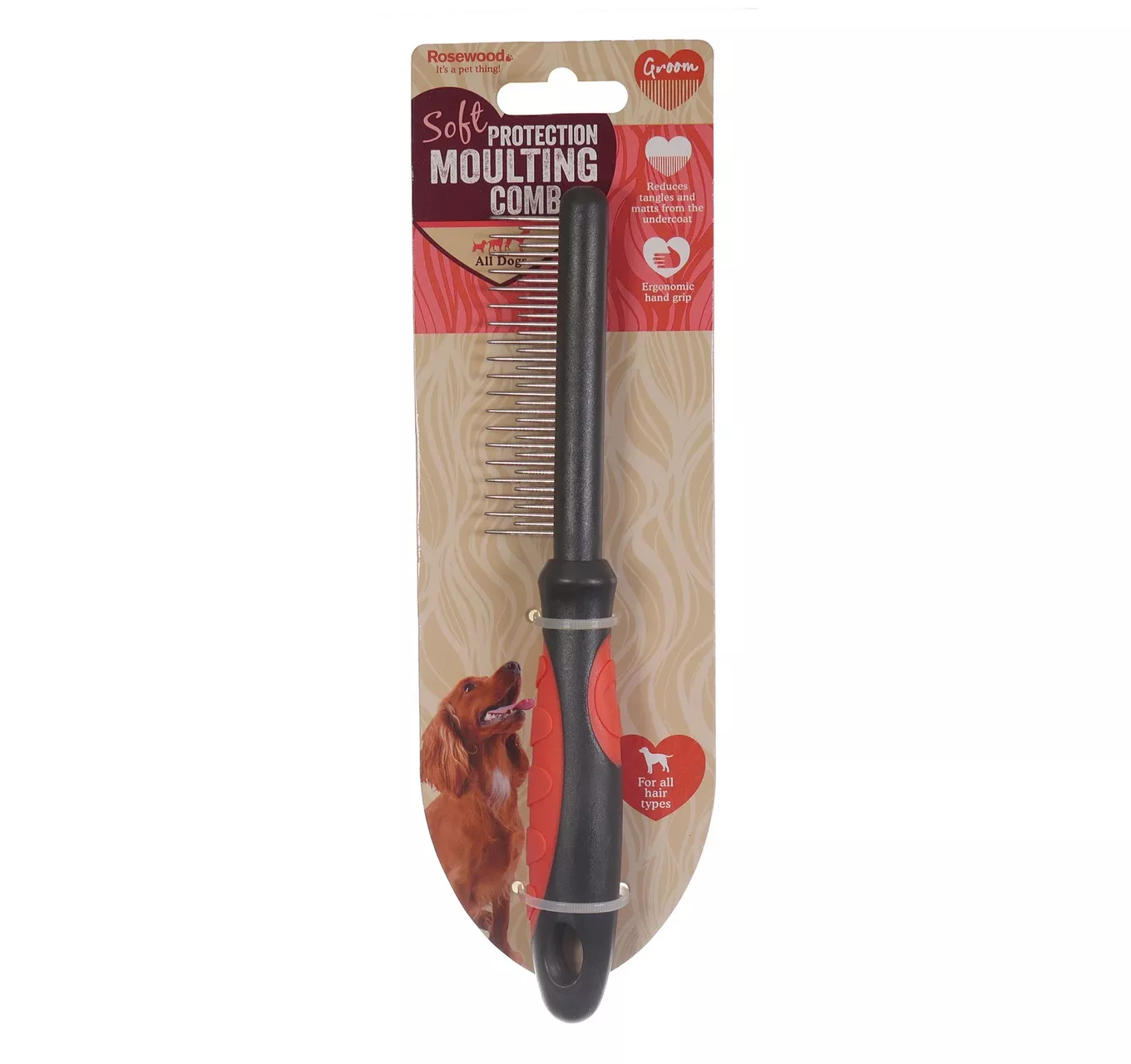 Soft Protection Moulting Comb