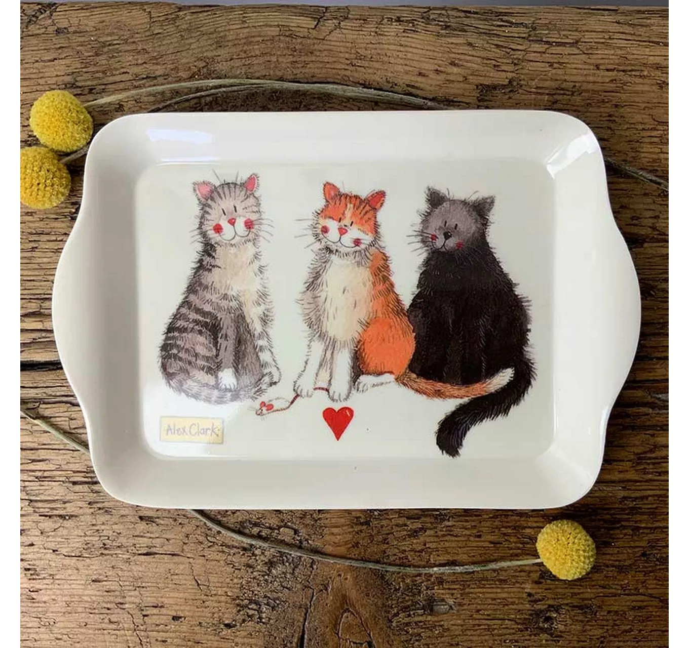 Cat Melamine Tray (S)