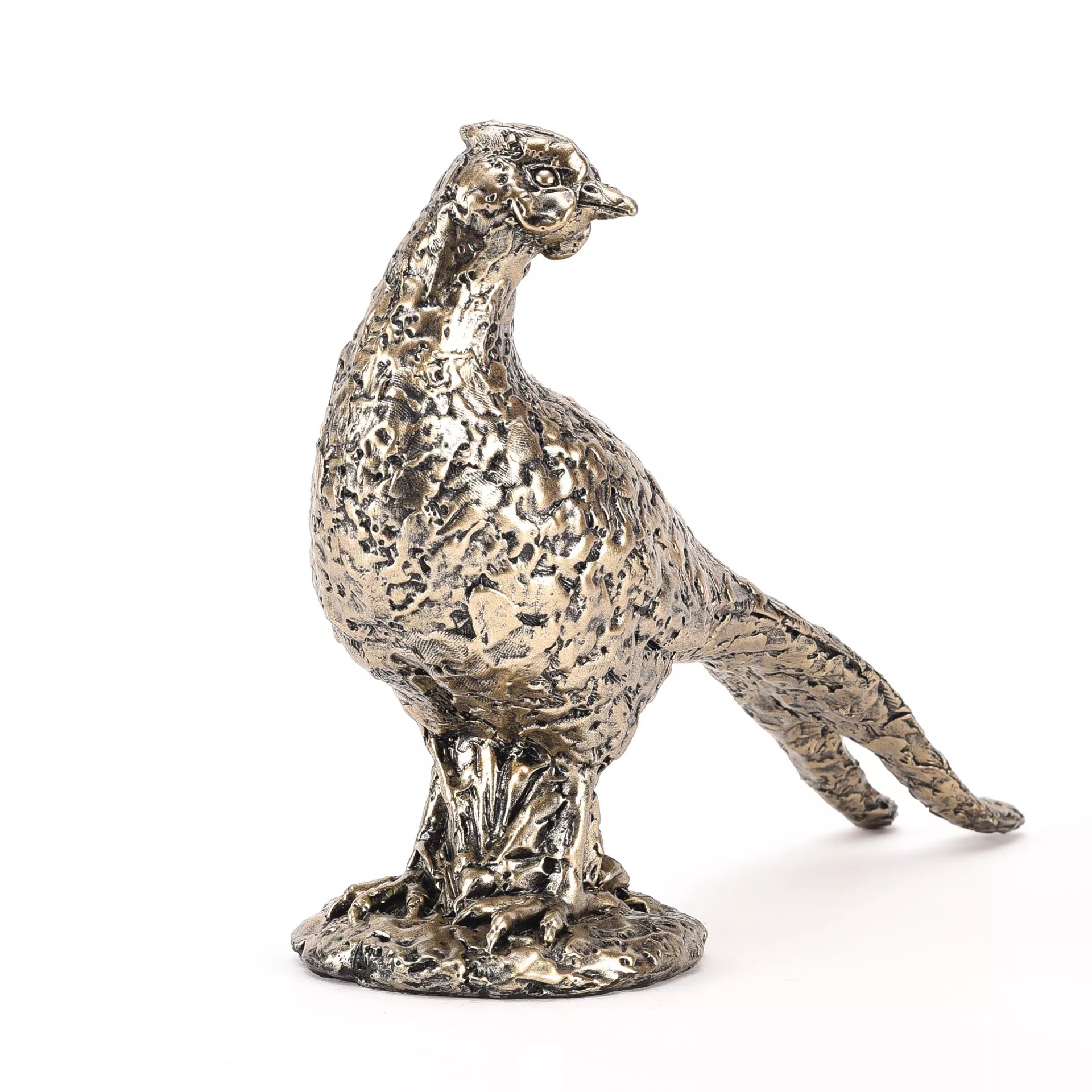 Meg Hawkins Bronze Finish Resin Pheasant Figurine