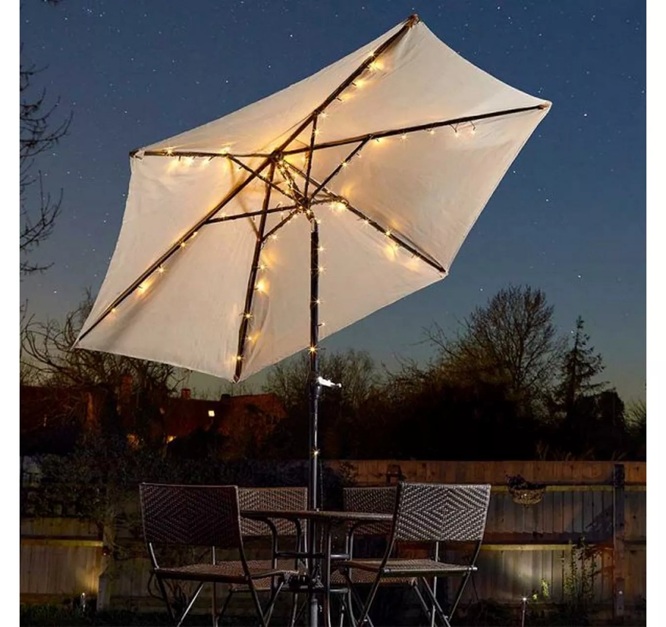 Parasol Solar String Lights 72 LED