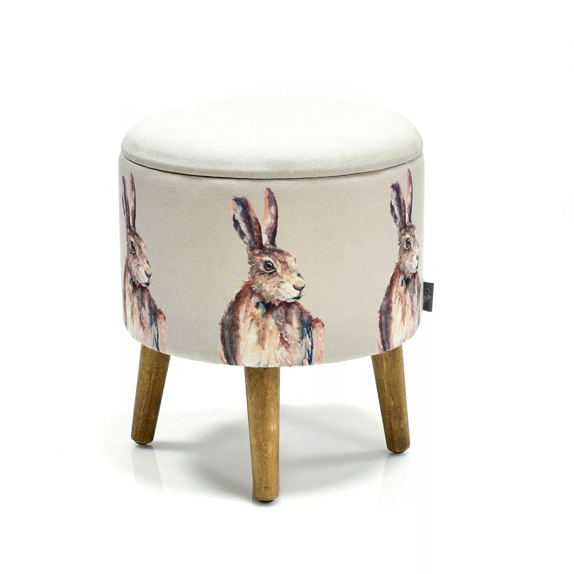 Meg Hawkins Storage Footstool - Hare