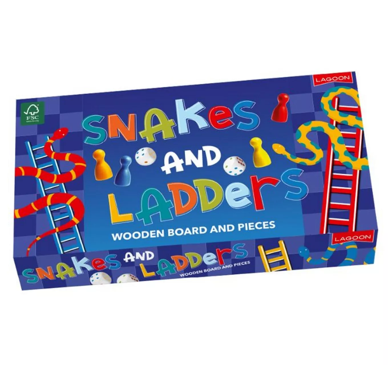 Wooden Snakes & Ladders