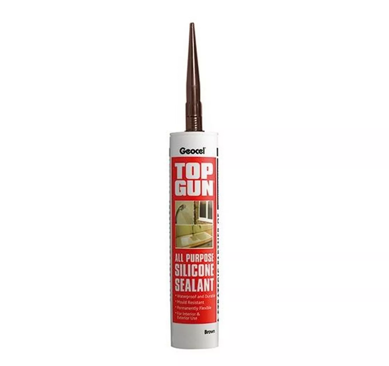 Everbuild Silicone Sealant Brn