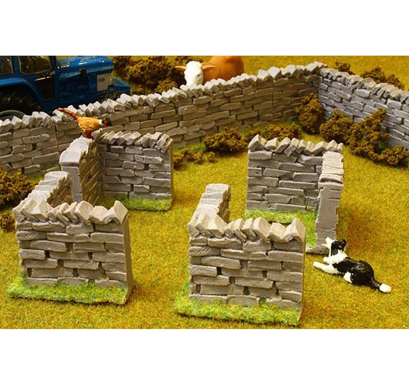 Stone Wall Corner Sections 4pk