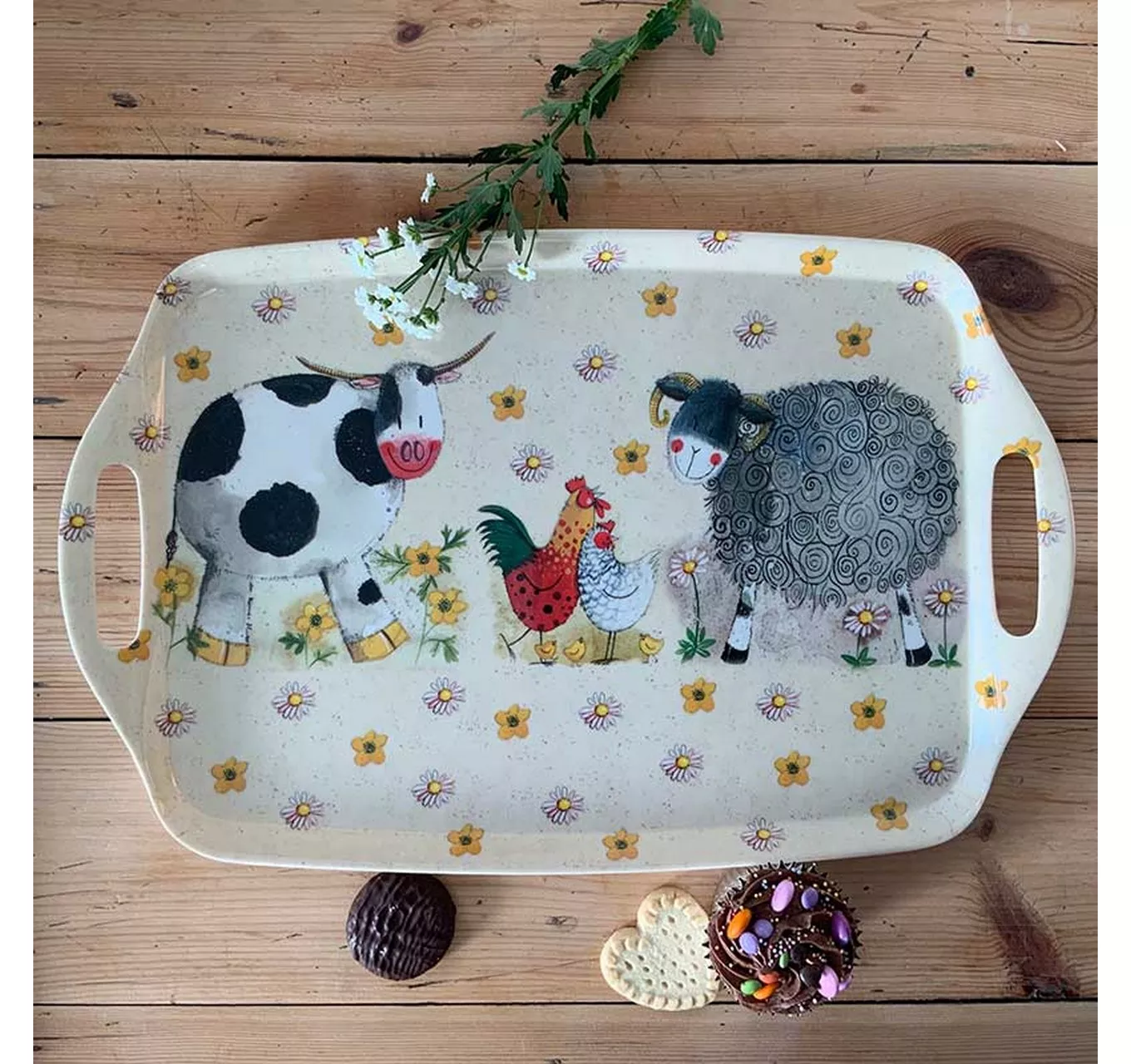 Daisyfield Melamine Tray (L)