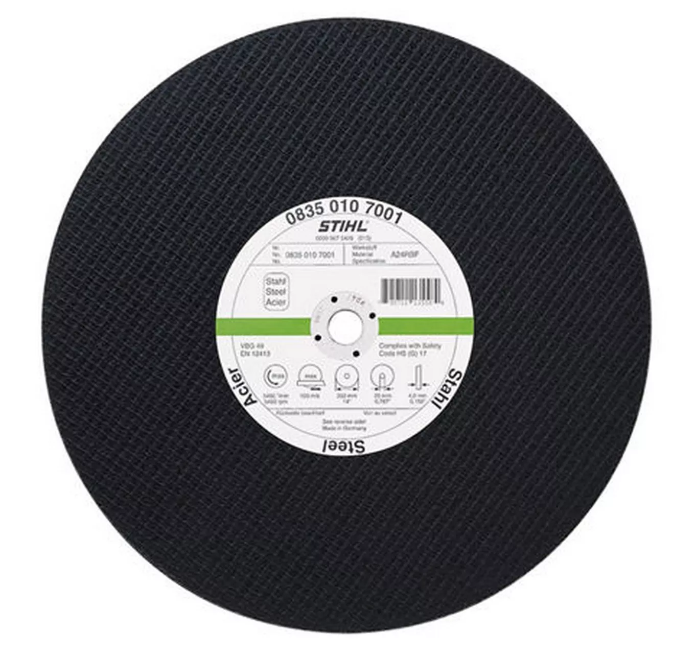 Abrasive Disc 12" Steel