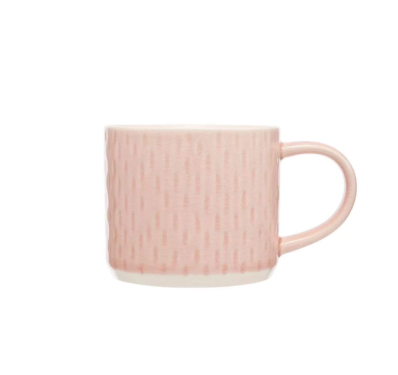 Embossed Tear Drop Mug - Pink