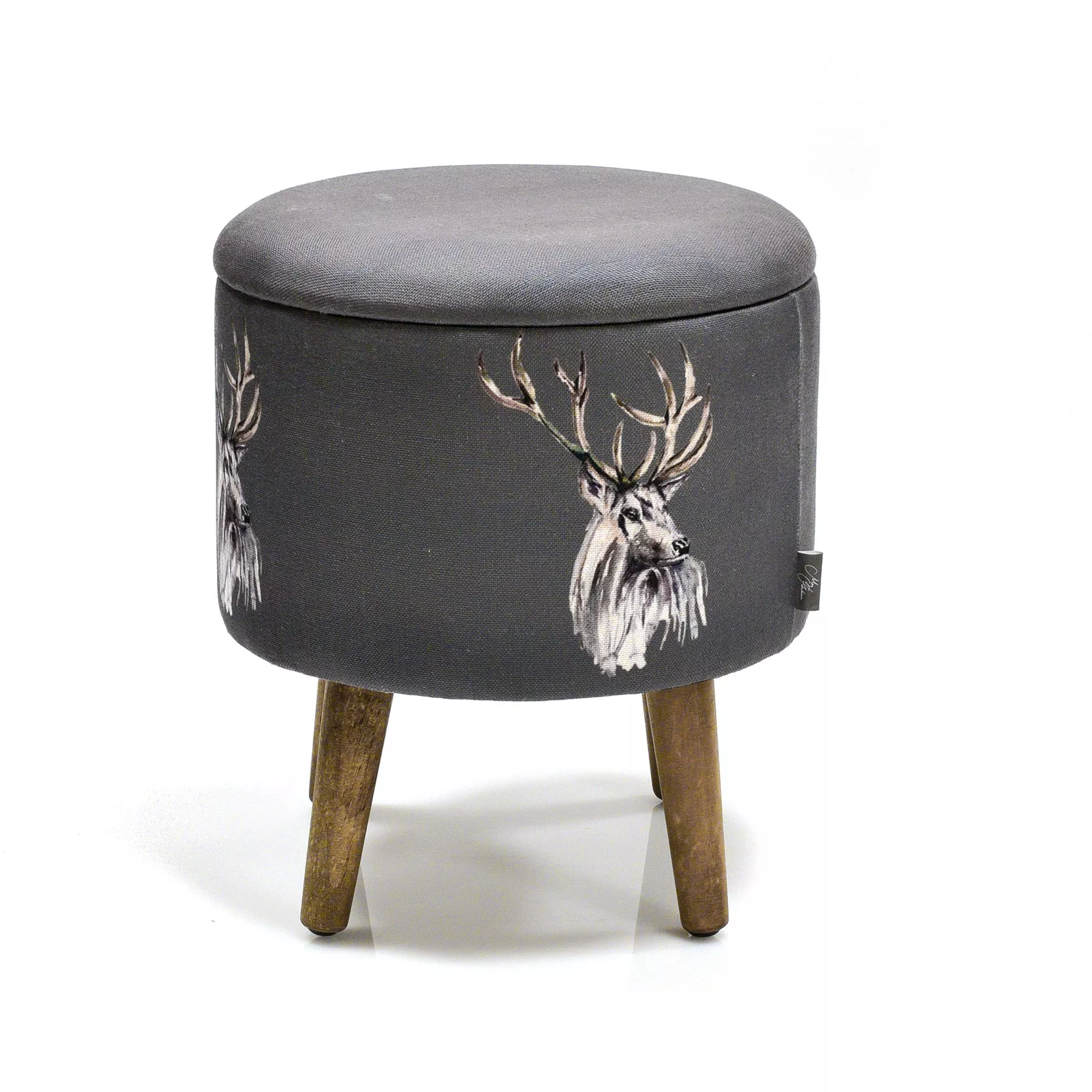 Meg Hawkins Storage Footstool - Stag