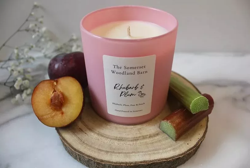 Rhubarb & Plum Pastel Jar Candle 250g