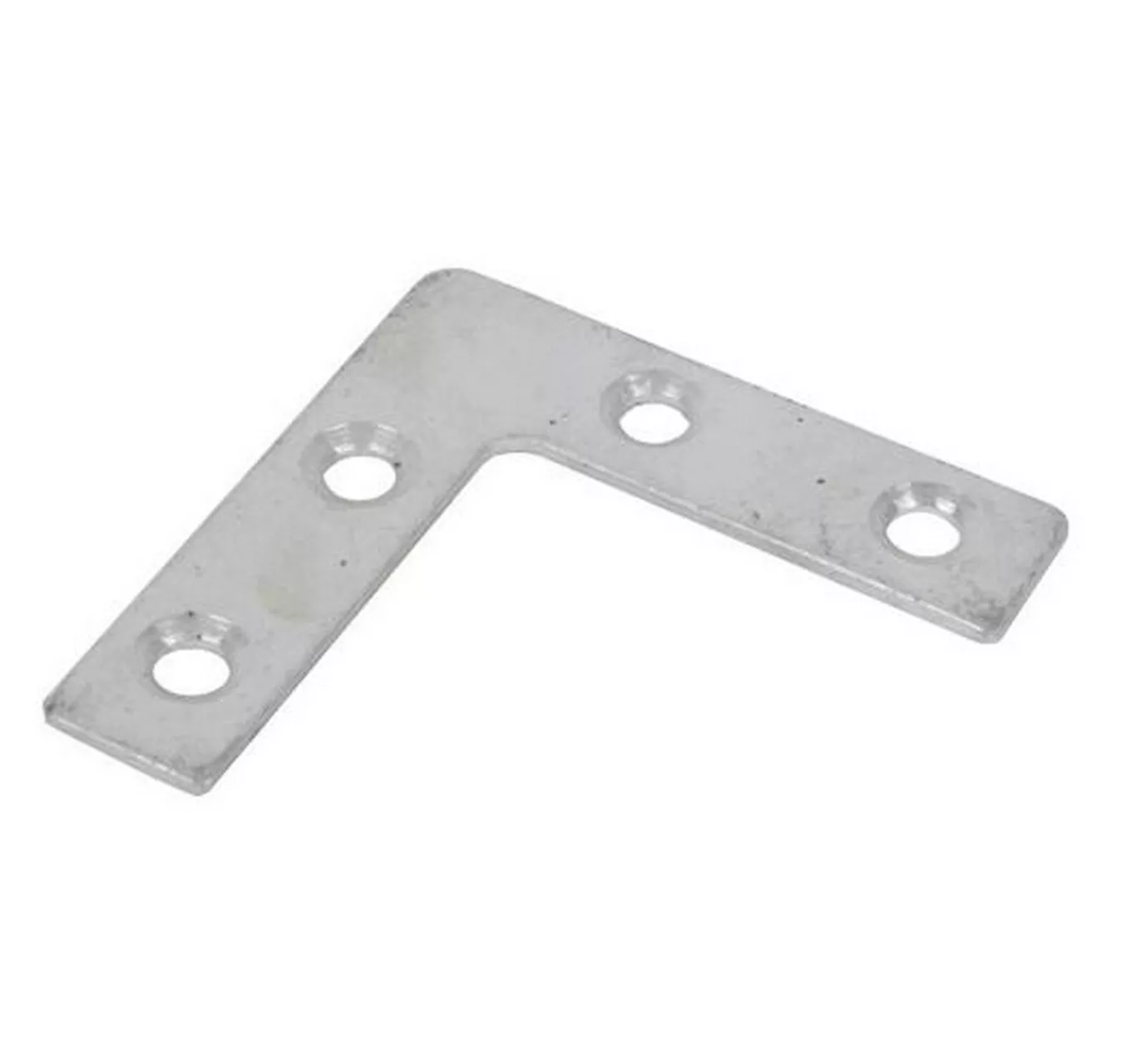 Corner Plate BZP 3" 5pk