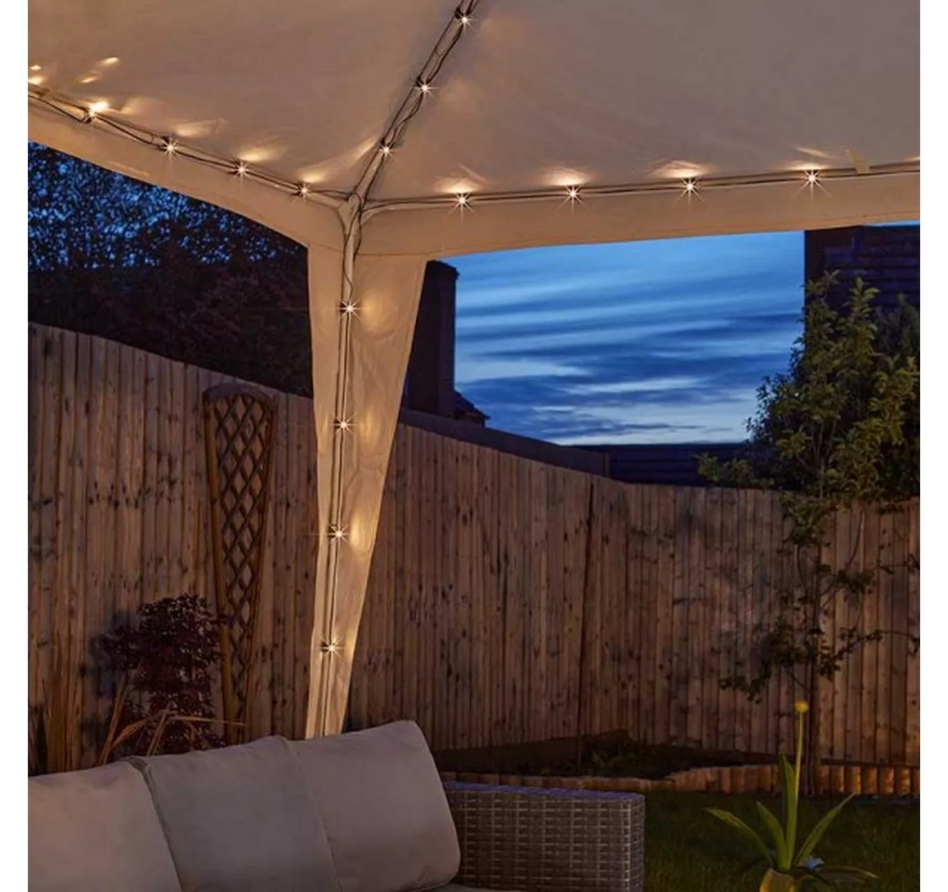 Gazebo Solar String Lights 140 LED